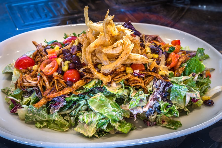 Southwest Salad with Crispy Onions